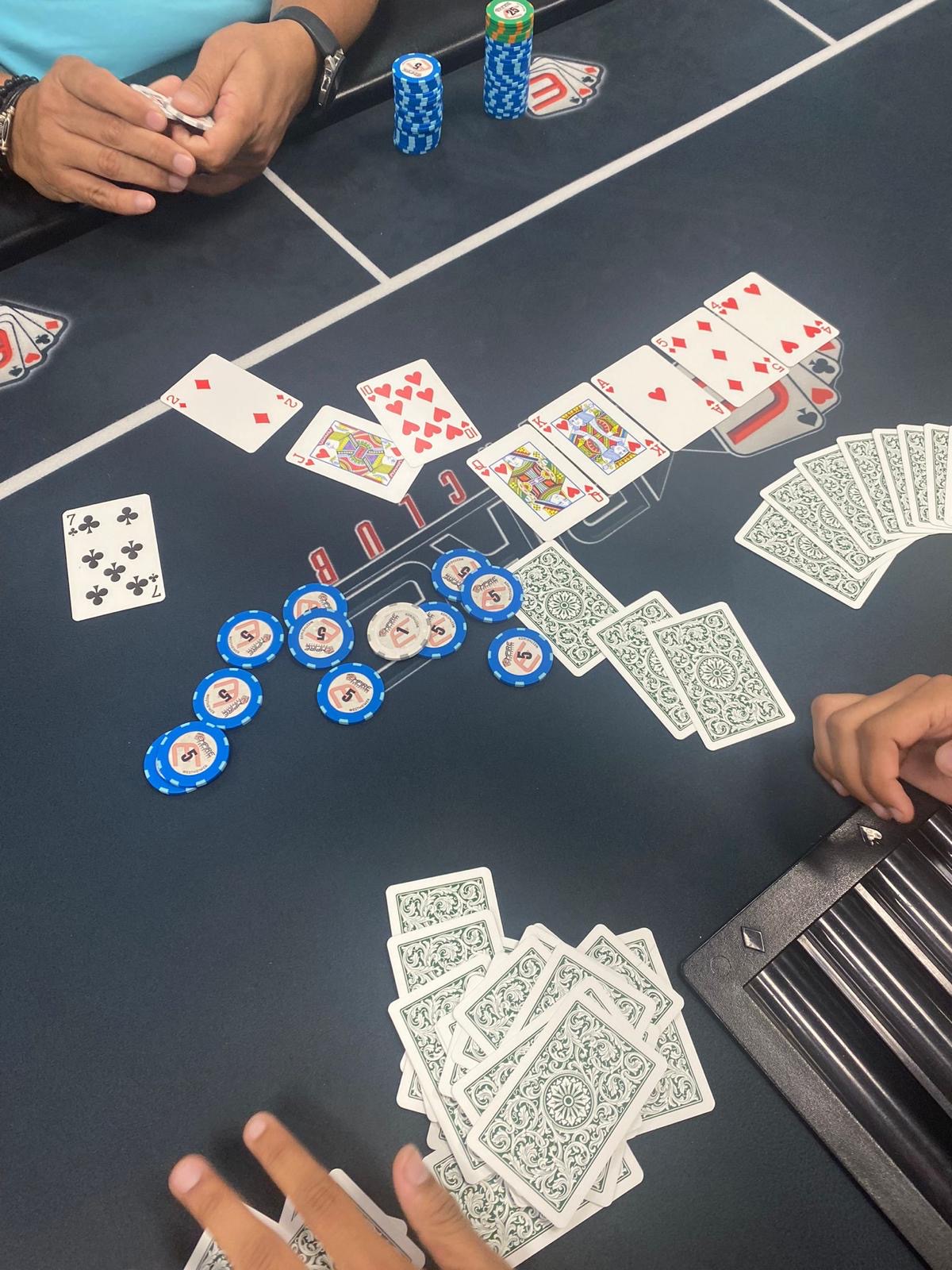 Live poker action at Empire Poker Club